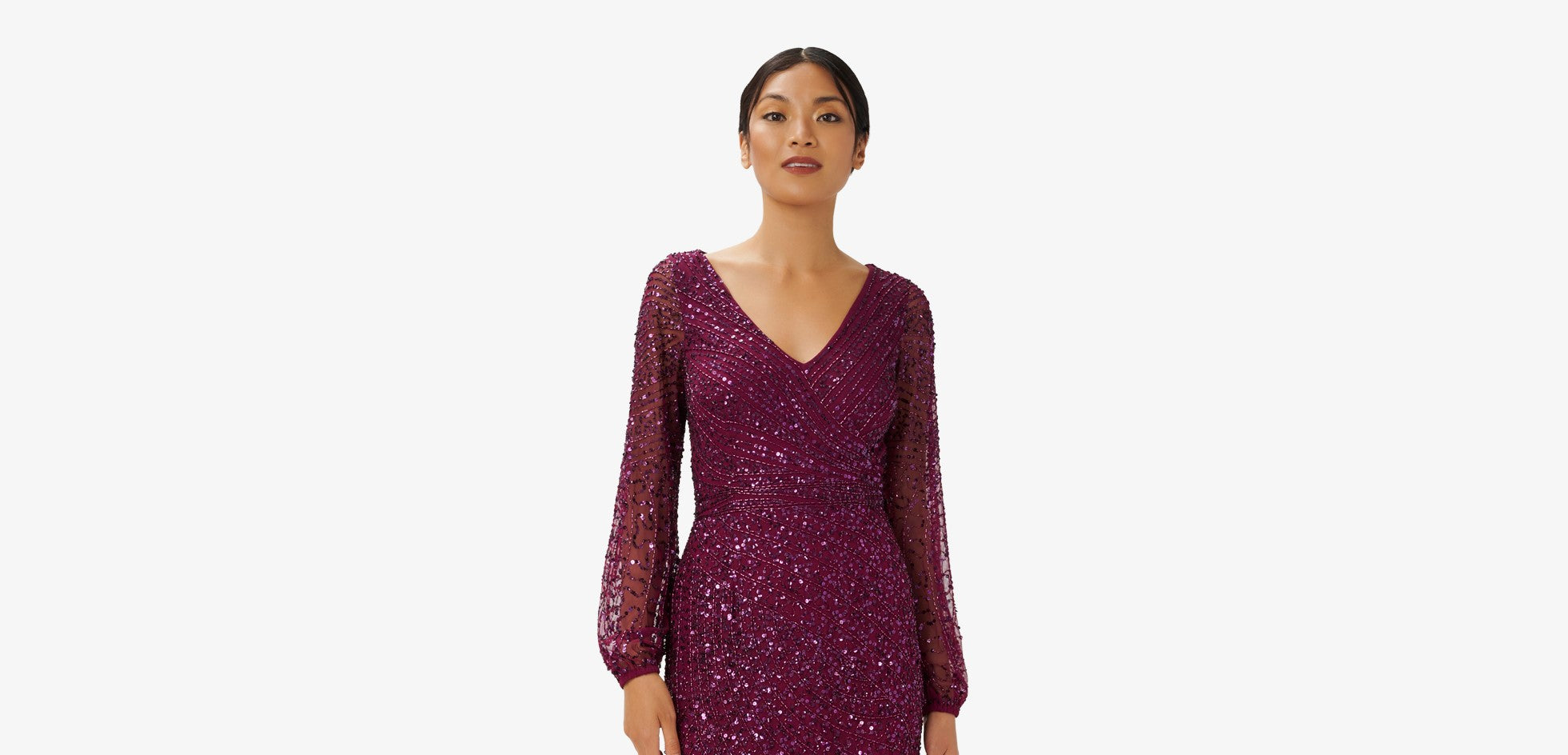 Oasis sequin tinsel outlet wrap dress