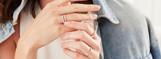 4 FUN IDEAS FOR STACKING WEDDING BANDS AND ENGAGEMENT RINGS