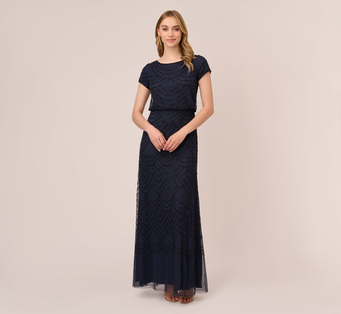 Adrianna papell navy dress hotsell