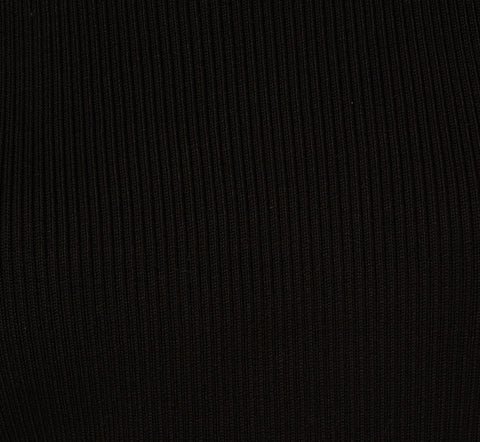 Sleeveless Pearl Neck Sweater In Black