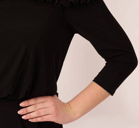 Plus Size Signature Blouson Jumpsuit In Black