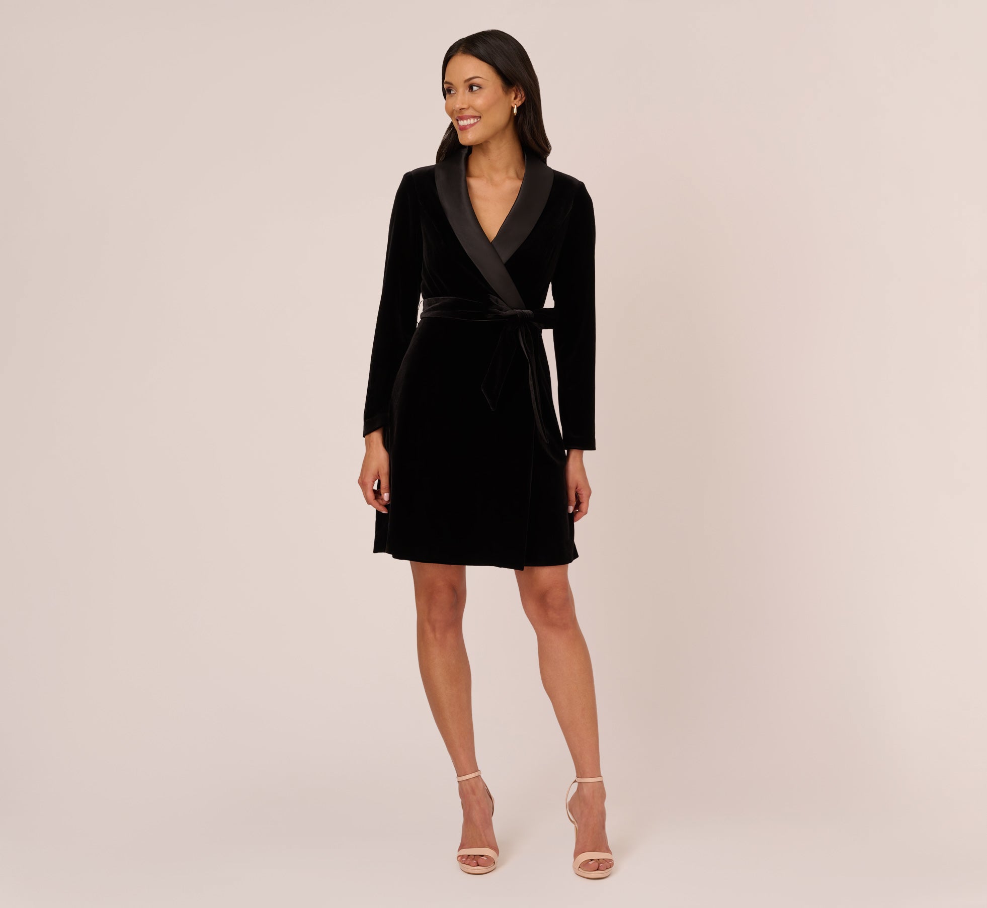 Long black best sale tuxedo dress