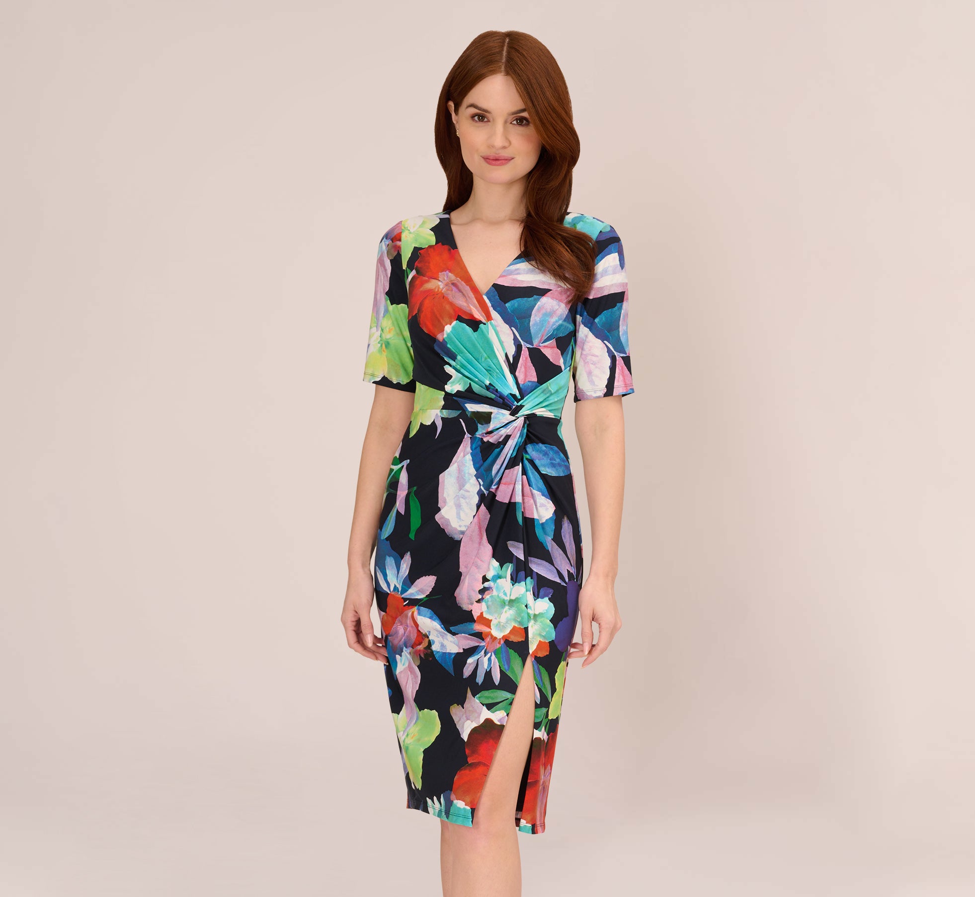 Floral print clearance sheath dress