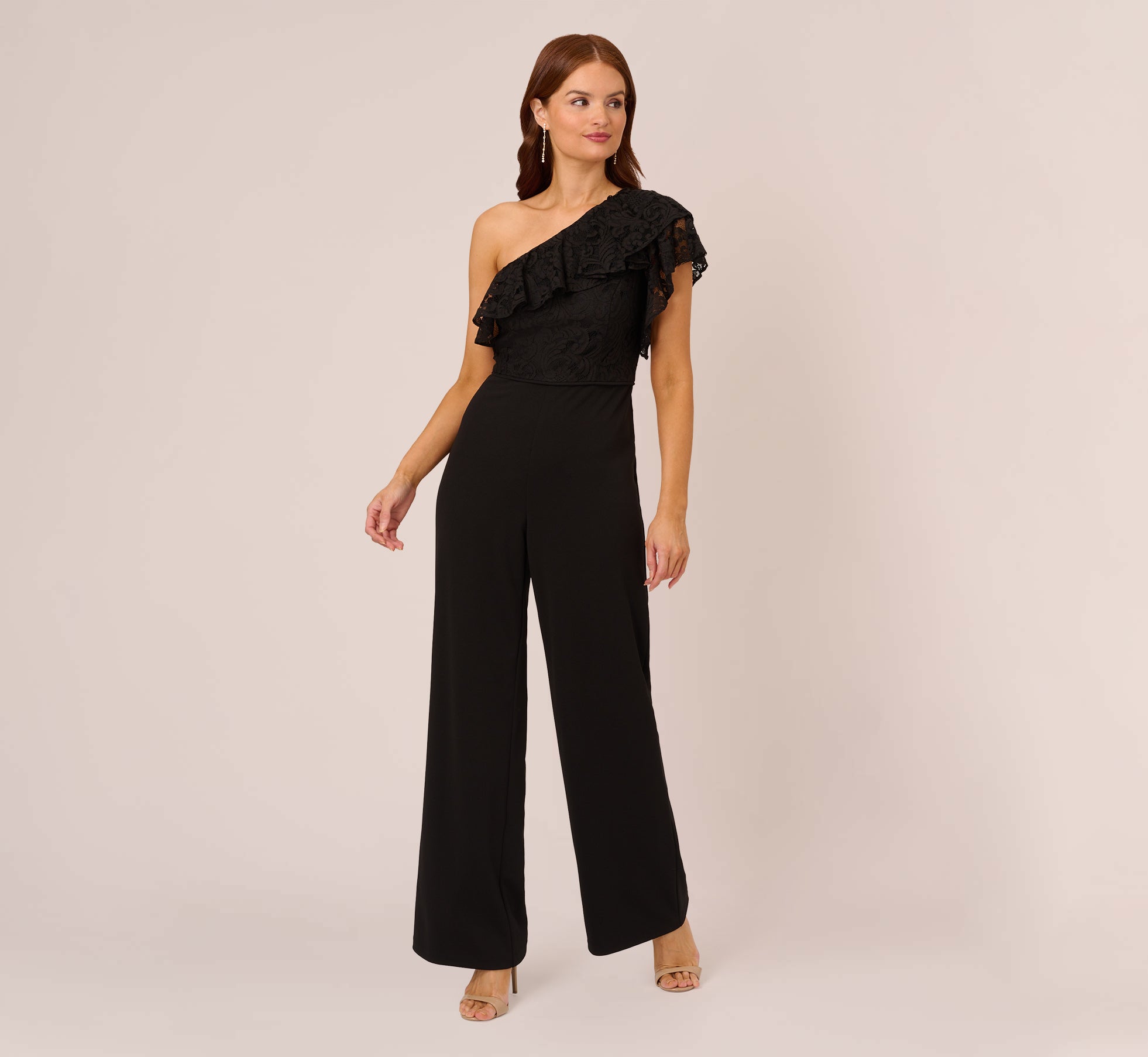 Adrianna papell one shoulder jumpsuit 2024 plus size