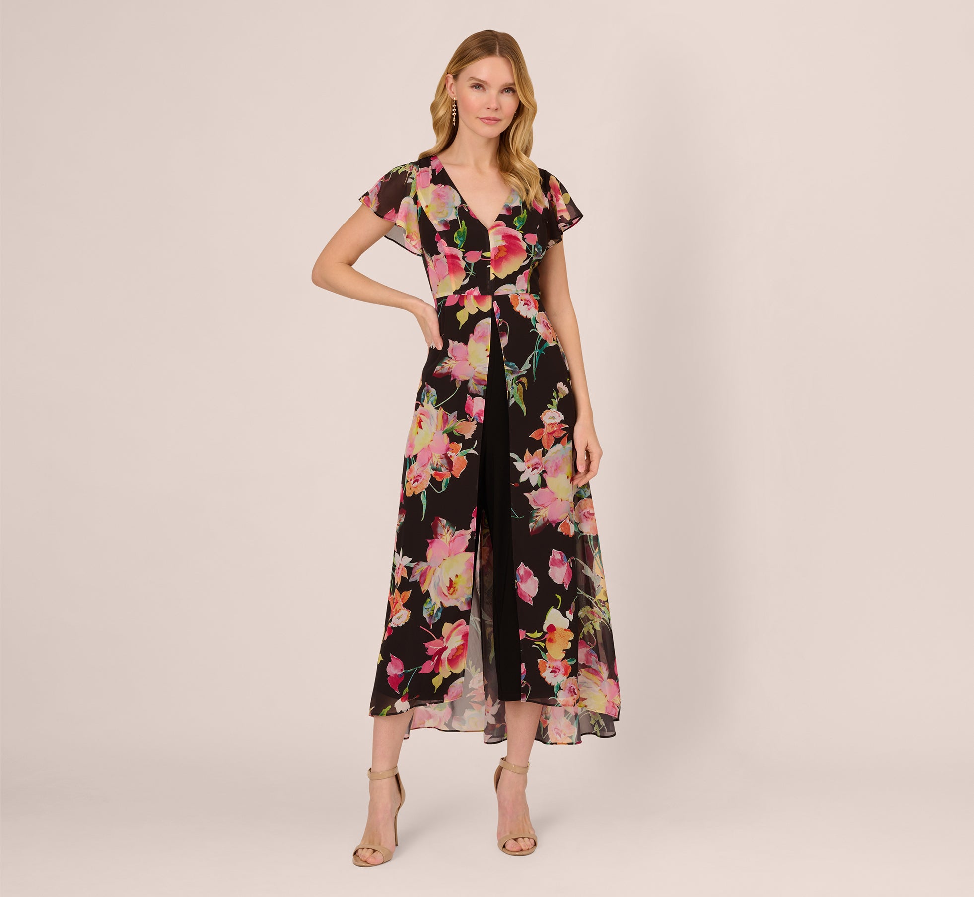 Floral 2025 skirt jumpsuit