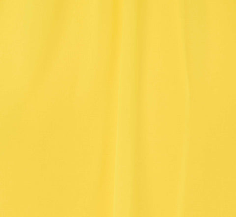 Chiffon Mock Neck Trapeze Dress With Flounce Hem In Hyper Yellow