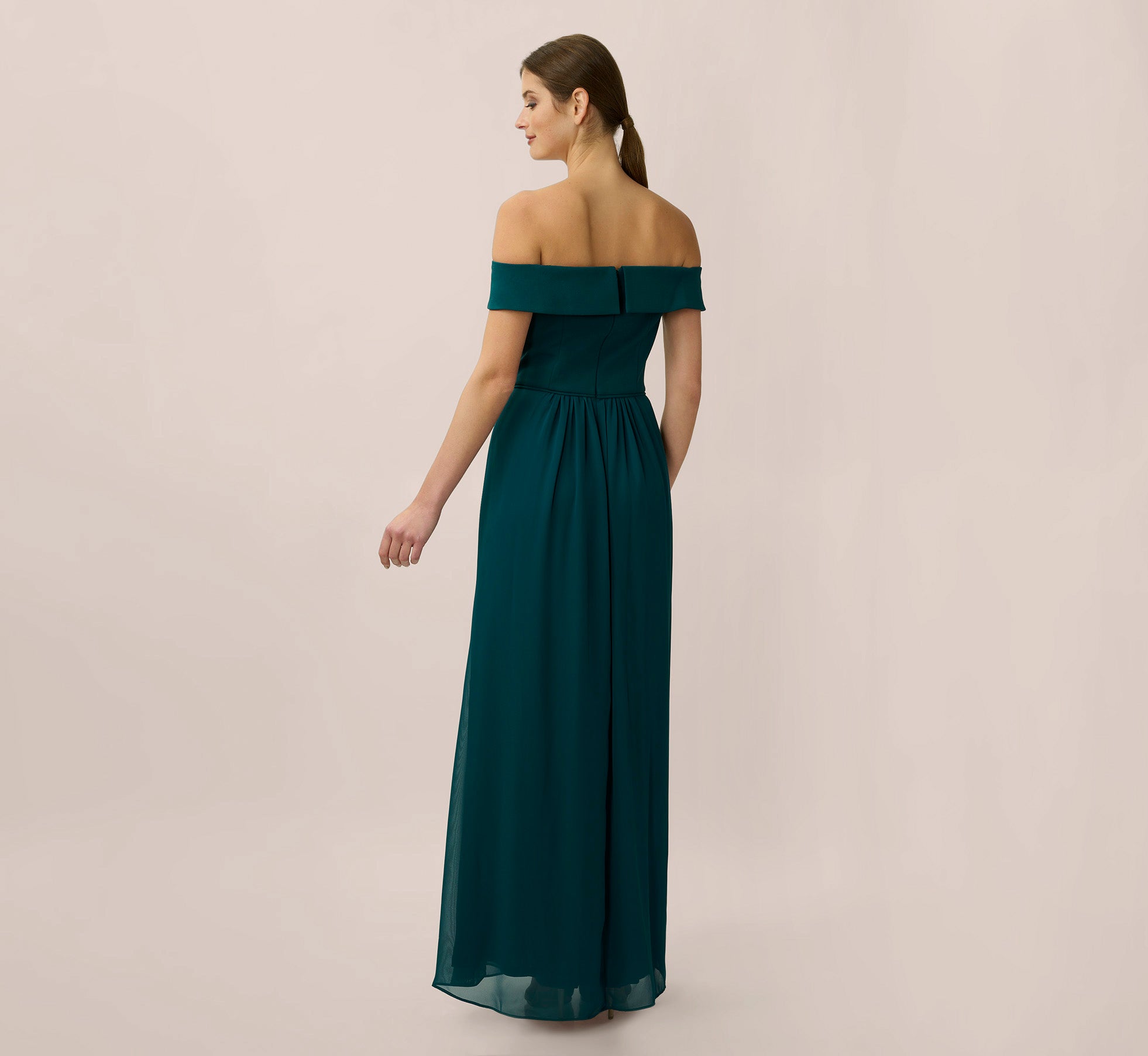 Adrianna Papell Crepe Chiffon buy Gown AP1E208559 Women's 6 NWT