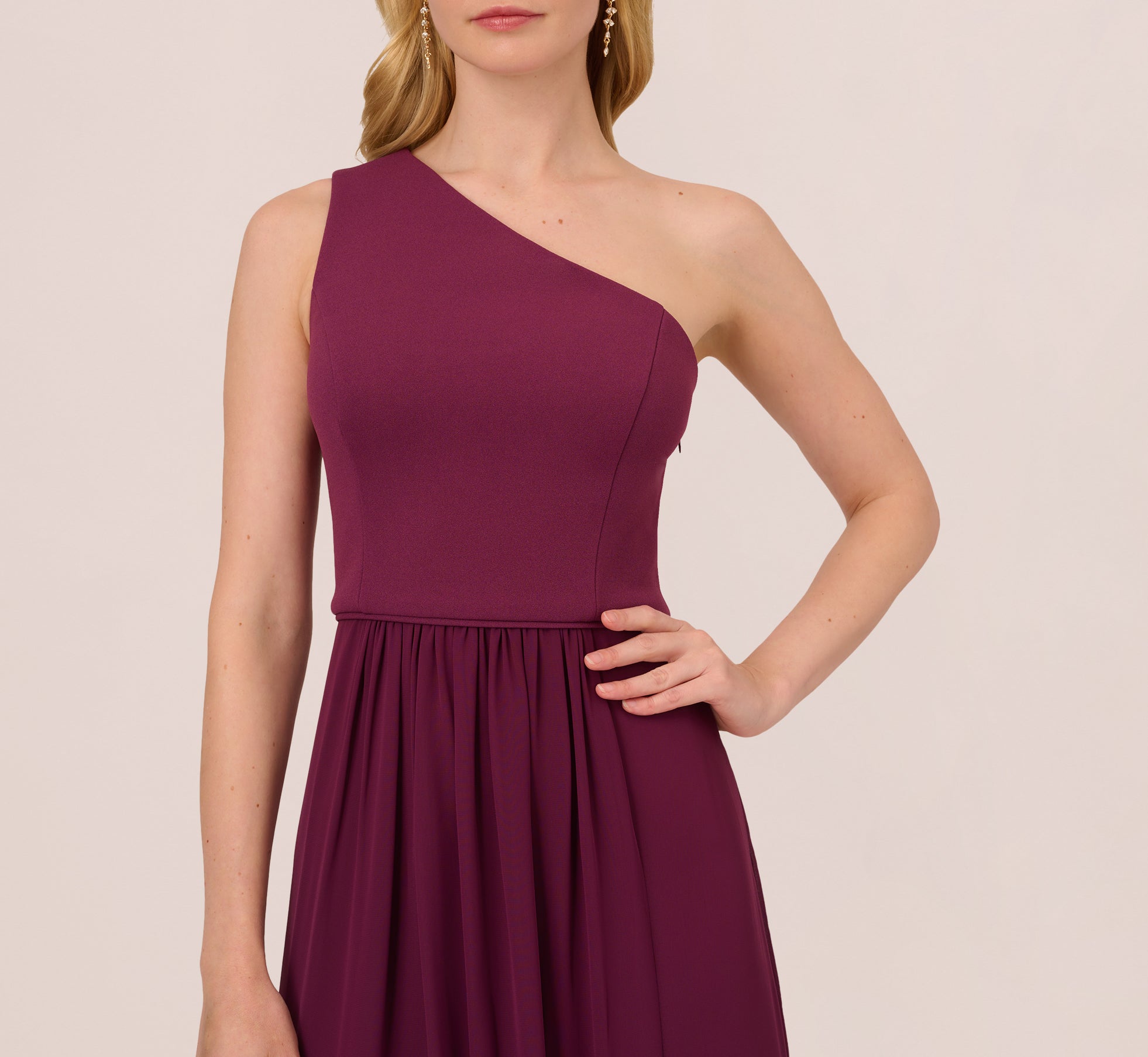 Cassis Color Bridesmaid Dresses