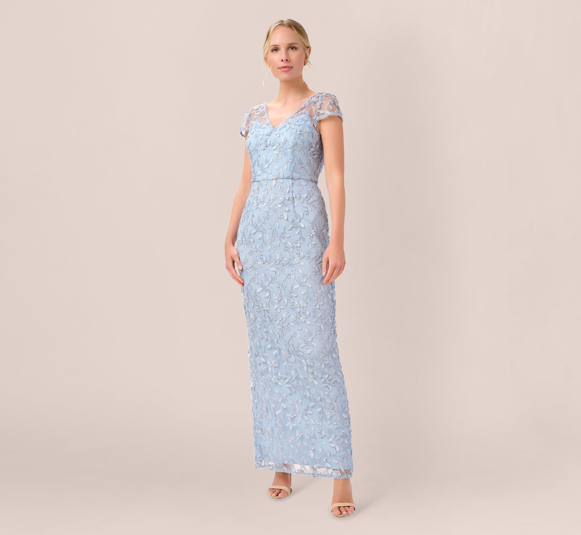 Adrianna papell blue clearance gown