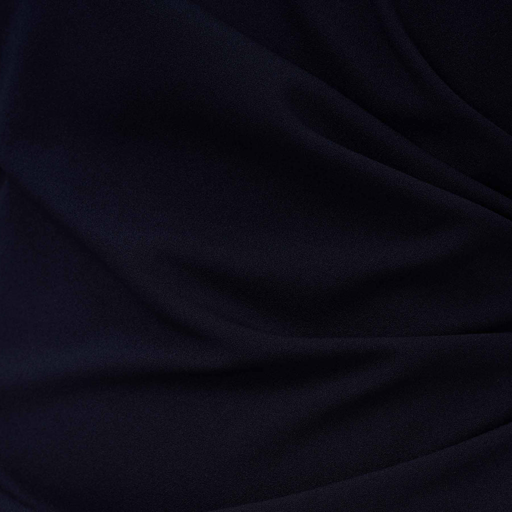 Polyester Viscose Stretch Crepe - Black - Gala Fabrics