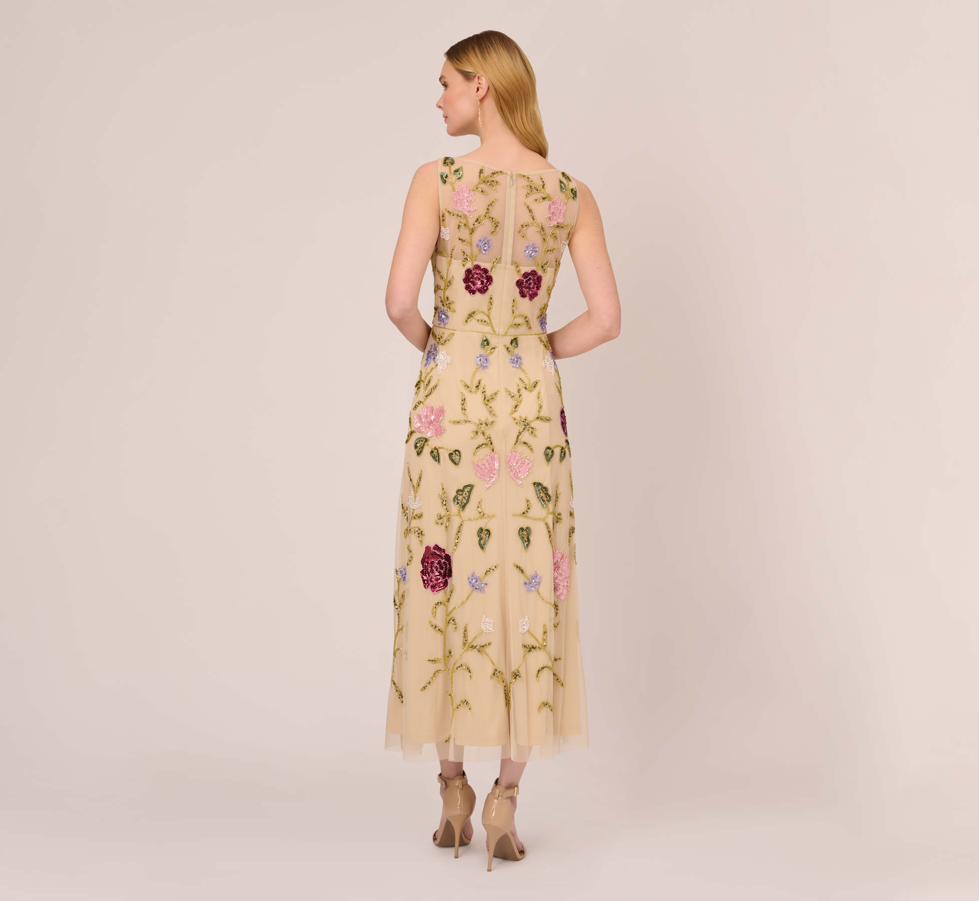 Female Summer Floral Chiffon Dress Lady Sweet Belll Sleeve Knee Length Gown  | eBay