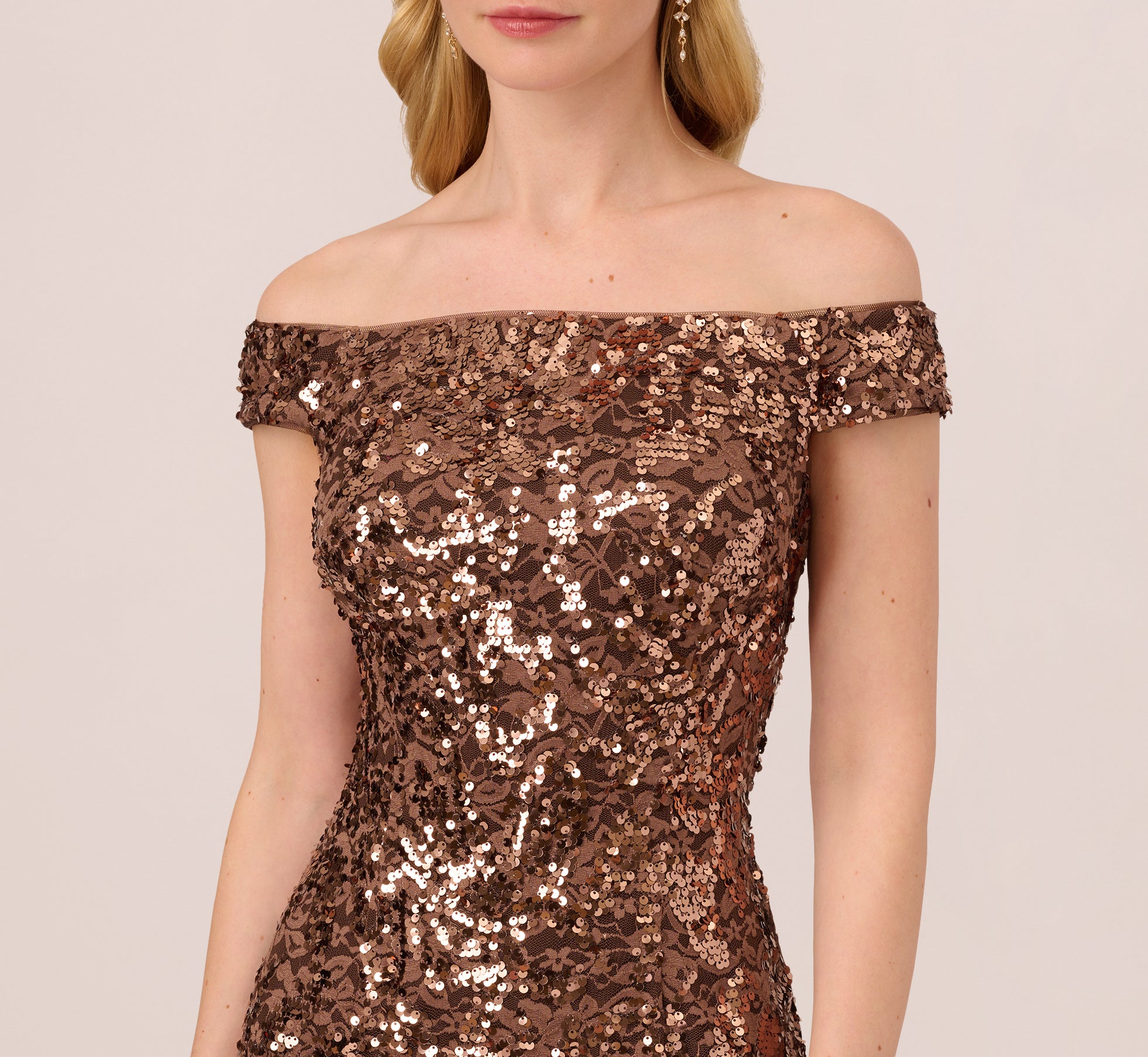 Copper hot sale glitter dress