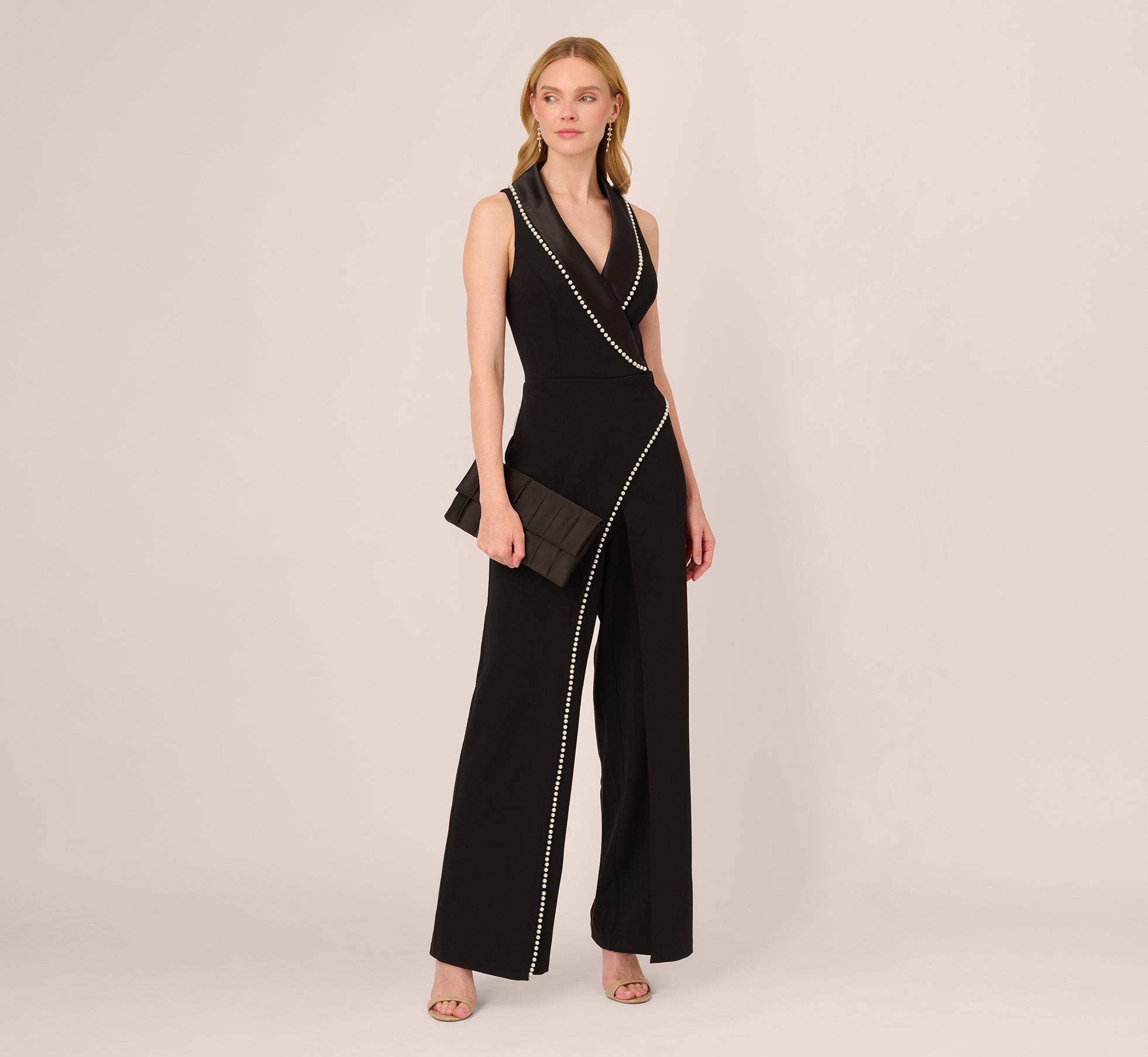 Petite cheap tuxedo jumpsuit