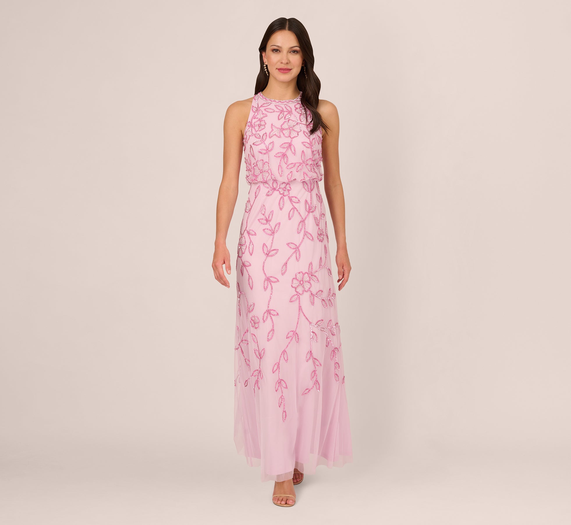 Adrianna papell store embellished mermaid gown