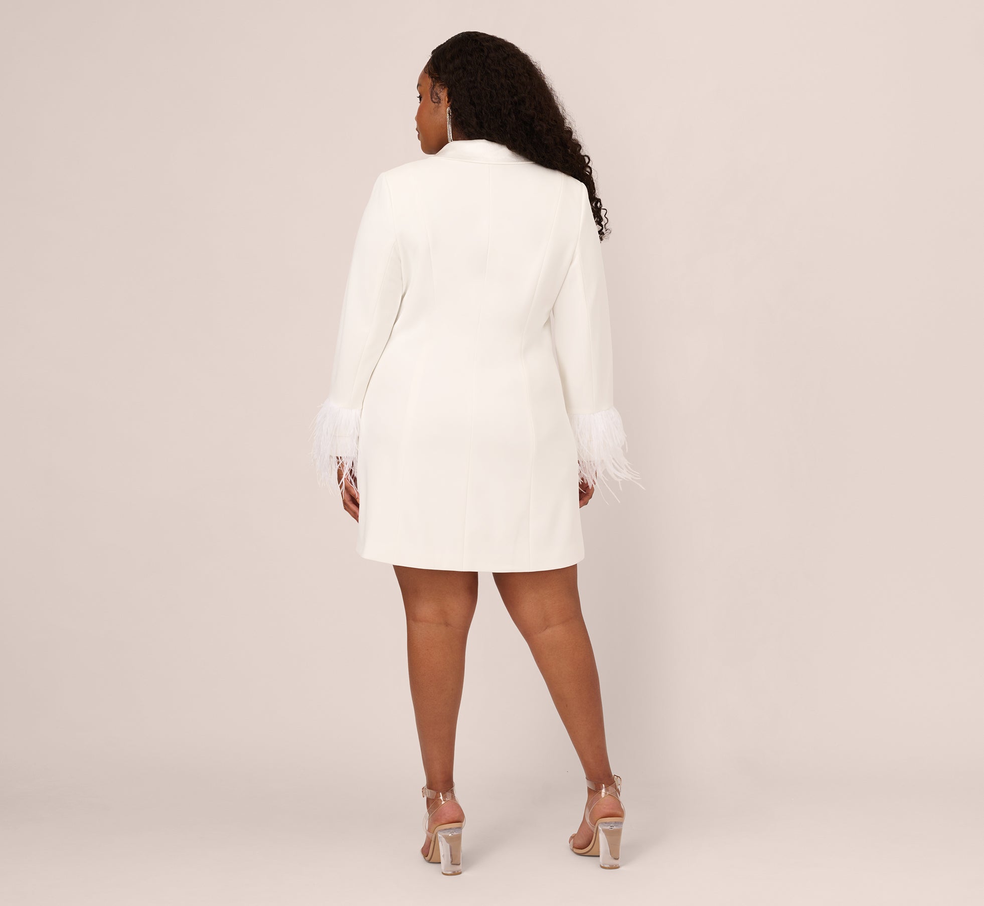 Plus size white hot sale blazer dress