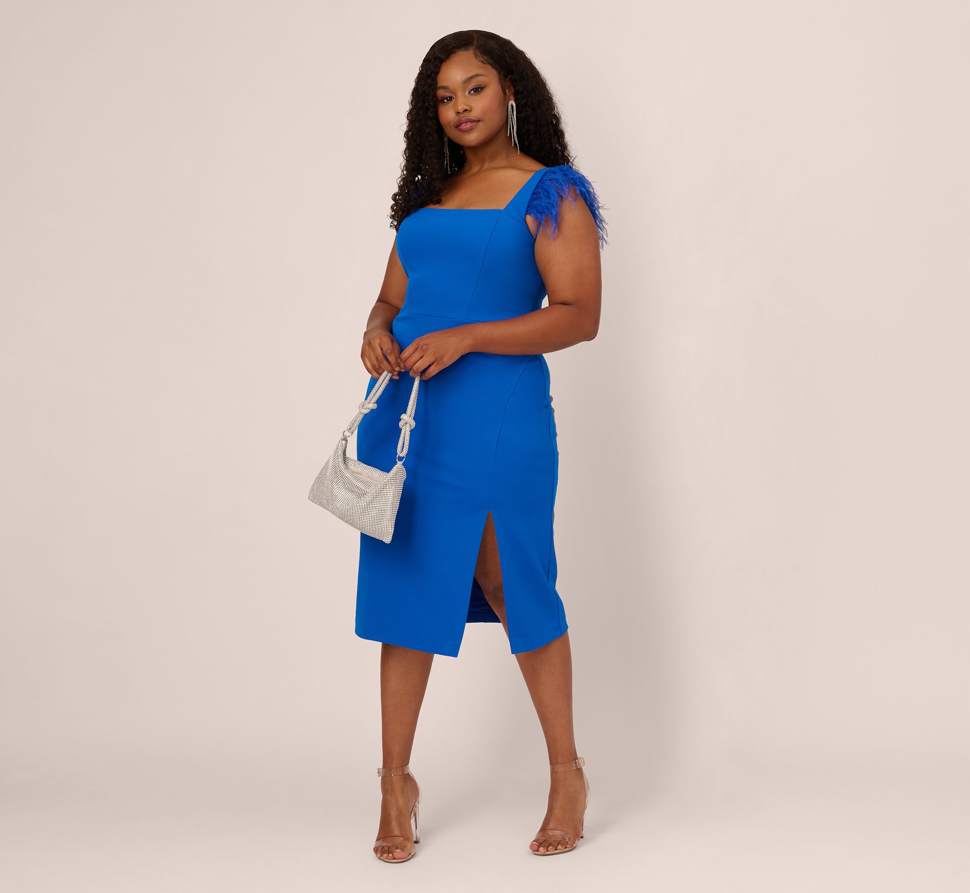 Cobalt blue clearance dress plus size