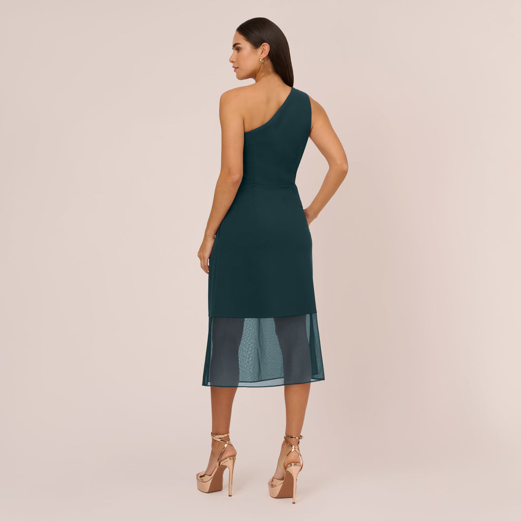 ASOS DESIGN blouson sleeveless midi dress with pocket and slit