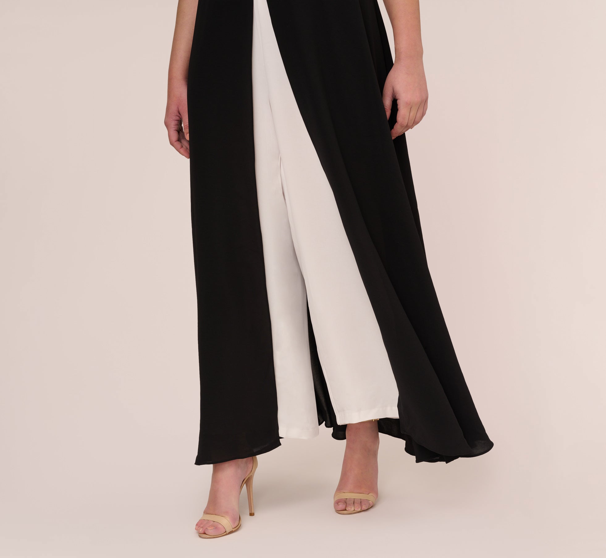 Adrianna papell crepe colorblock jumpsuit online