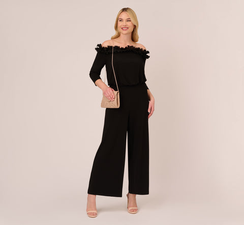 Plus Size Signature Blouson Jumpsuit In Black