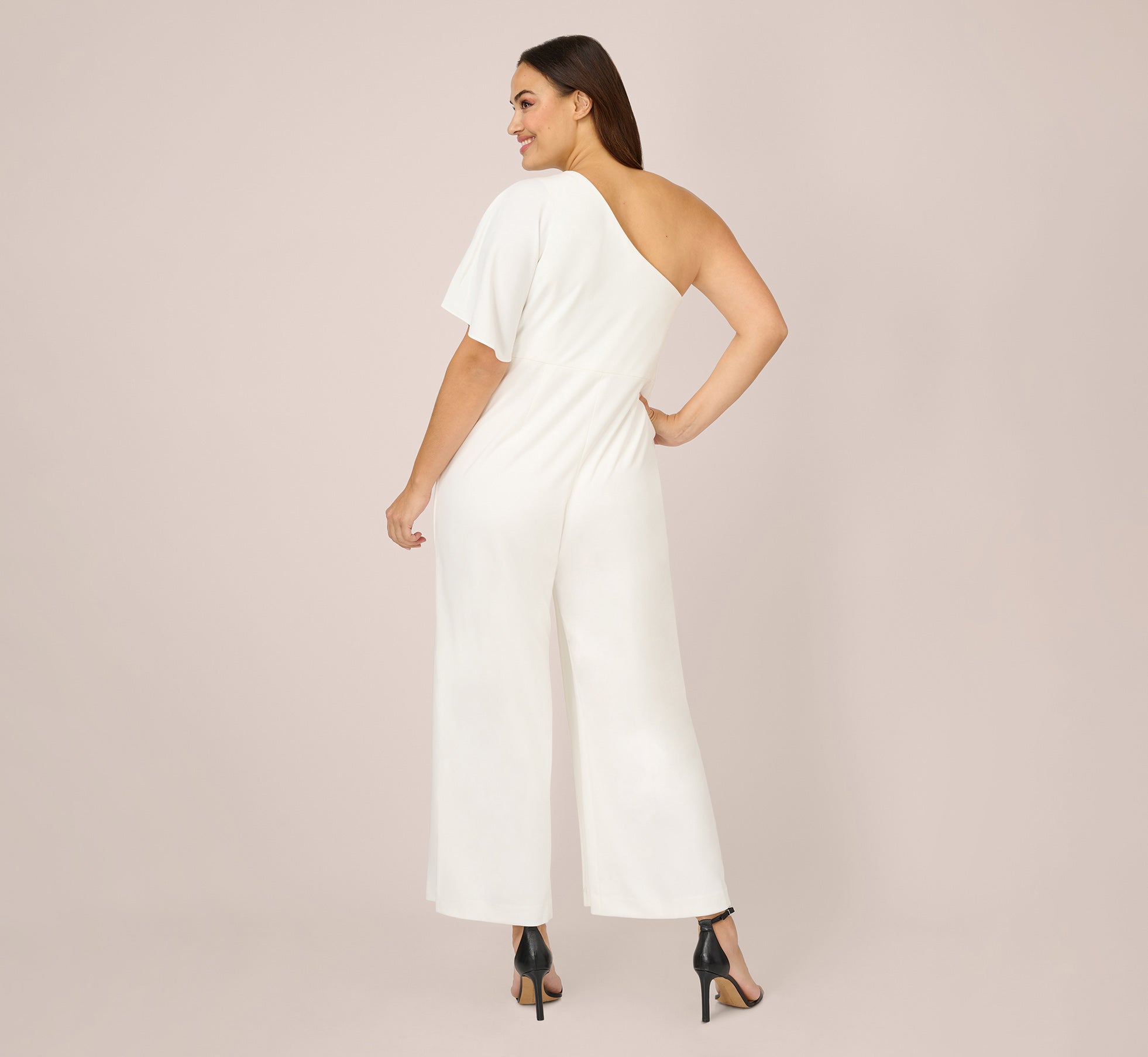 Adrianna papell one shoulder hot sale jumpsuit