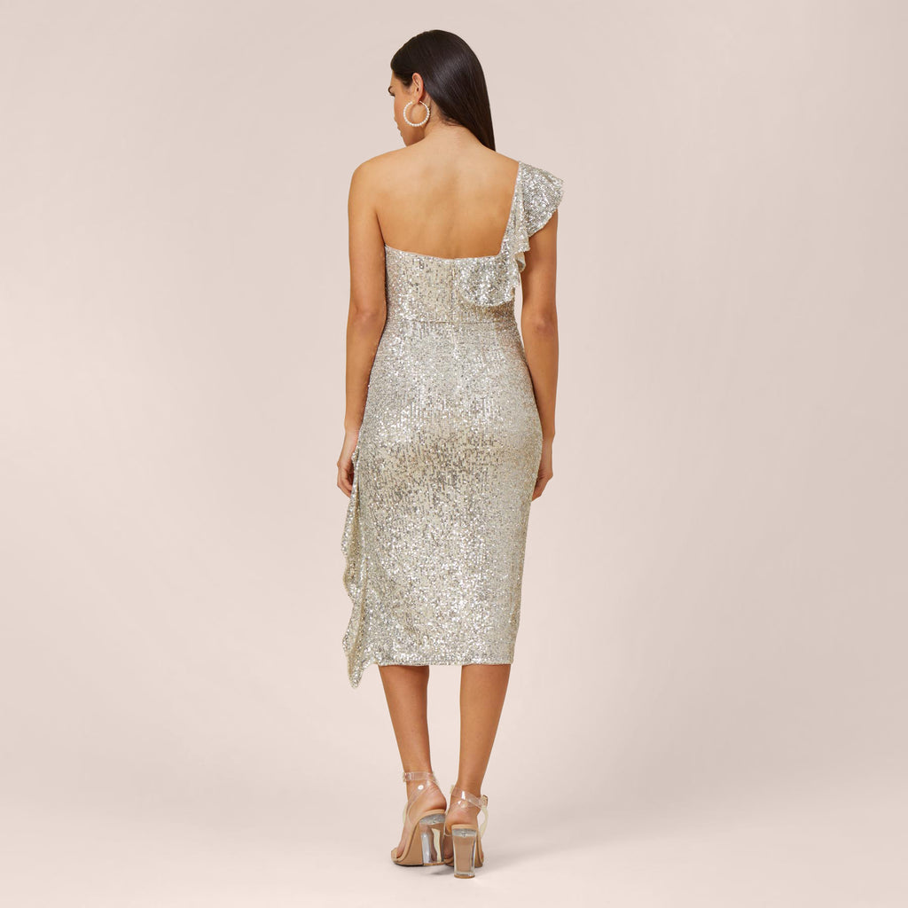Silver Sequin Mini Dress – Borrowed by Design