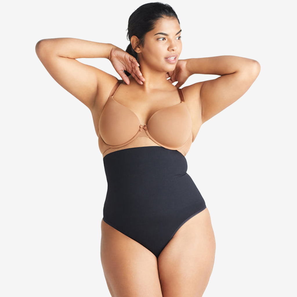 Full Bodysuit Body Shaper Women's Plus Size Midi Sleeve Tummy
